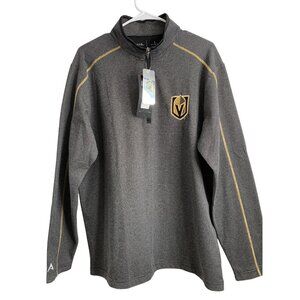 Antigua Mens 1/4 Zip Pullover Shirt NHL Vegas Golden Knights 7186 NWT Size L